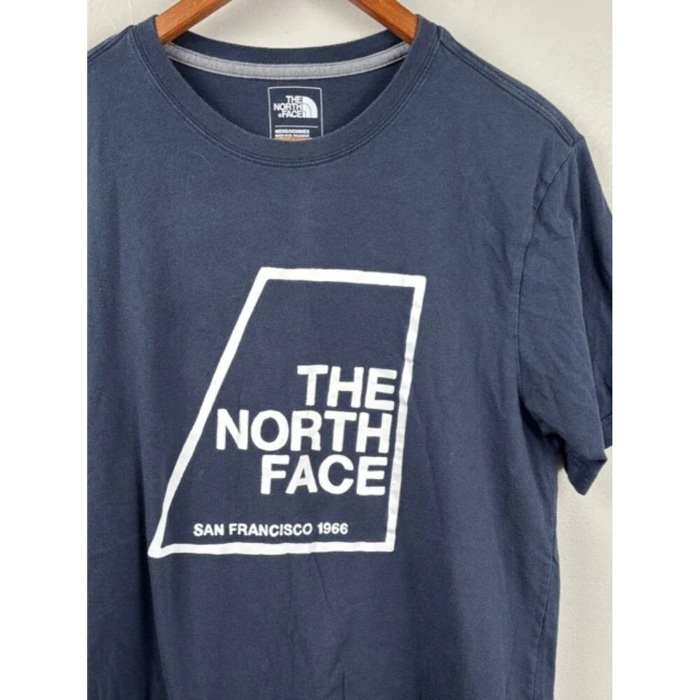 The North Face Men's Dark Navy Graphic Logo Tee Medium Slim fit